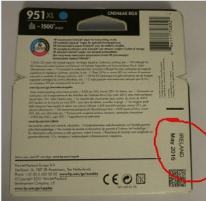 Does Printer Ink Expire Hp 951xl Country and Date of Manufacture
