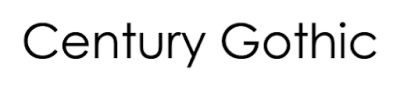 Century Gothic Font