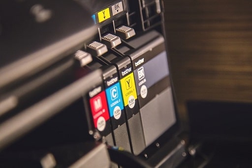 Inkjet Printer Using Four Separate Ink Cartridges