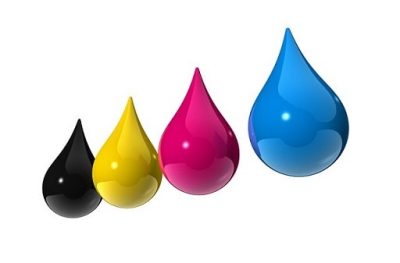 Four Colors of Printer Ink