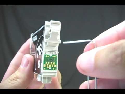 Resetting Epson Ink Cartridge With a Paper Clip